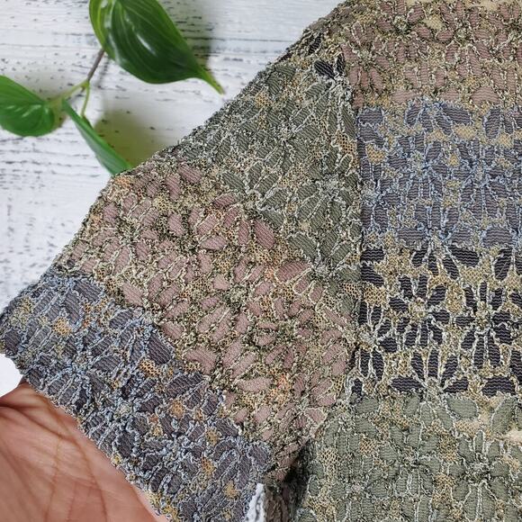 Kathy Lee Collection Vintage Lace Blouse Top Sz M Y2K Cottagecore Boho Grunge - Picture 2 of 6